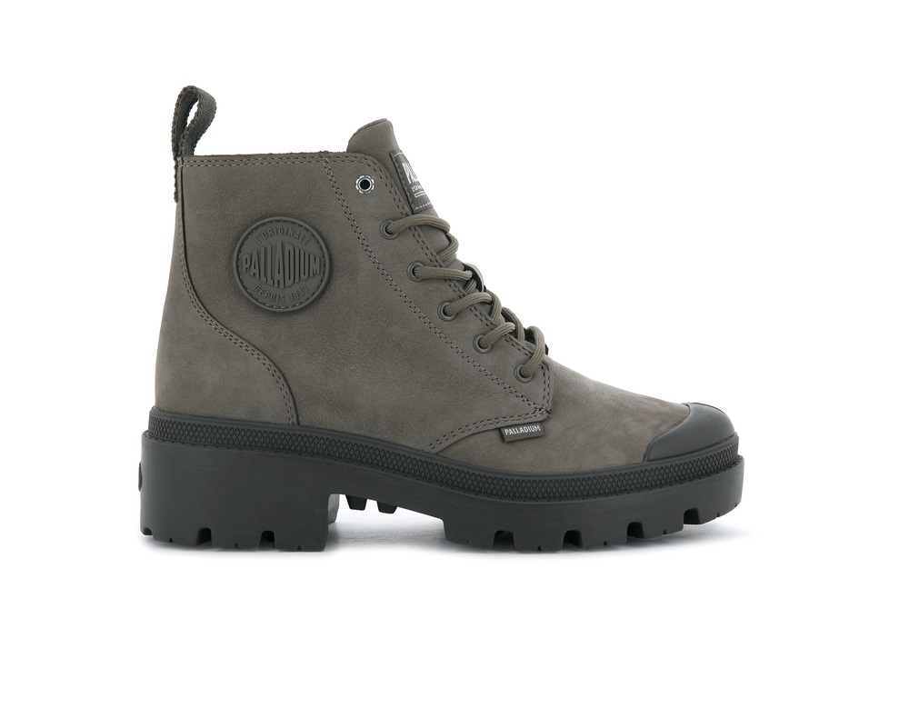 Palladium PALLABASE NBK Women\'s Boots Taupe | Canada-3648