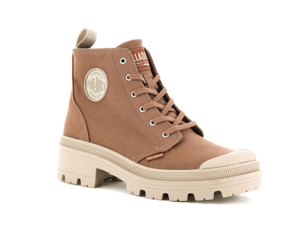 Palladium PALLABASE TWILL Women's Boots Peru Archive | Canada-0831