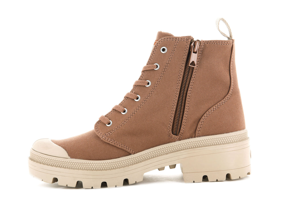 Palladium PALLABASE TWILL Women's Boots Peru Archive | Canada-0831