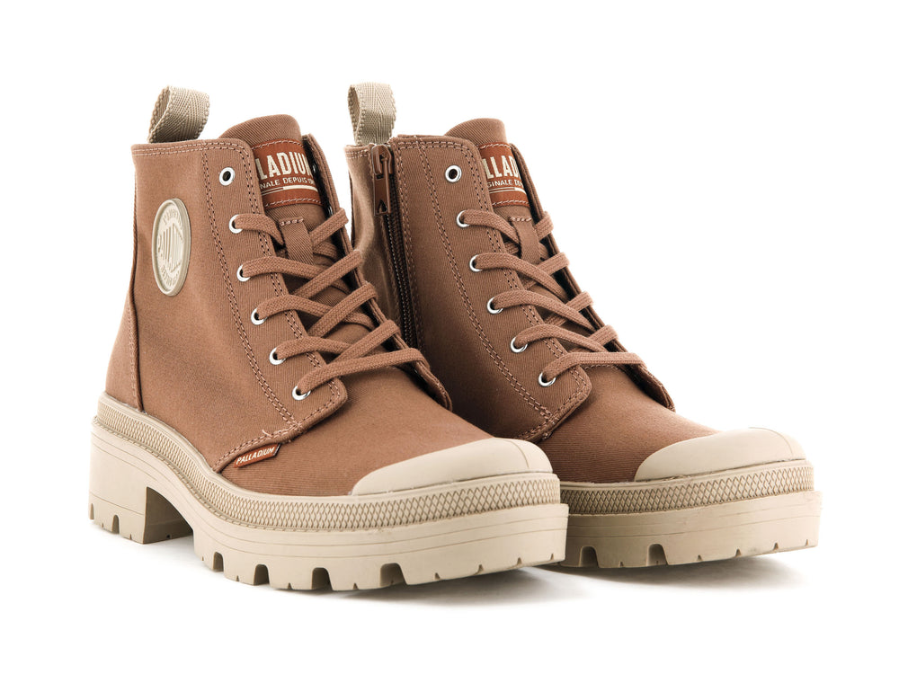 Palladium PALLABASE TWILL Women's Boots Peru Archive | Canada-0831