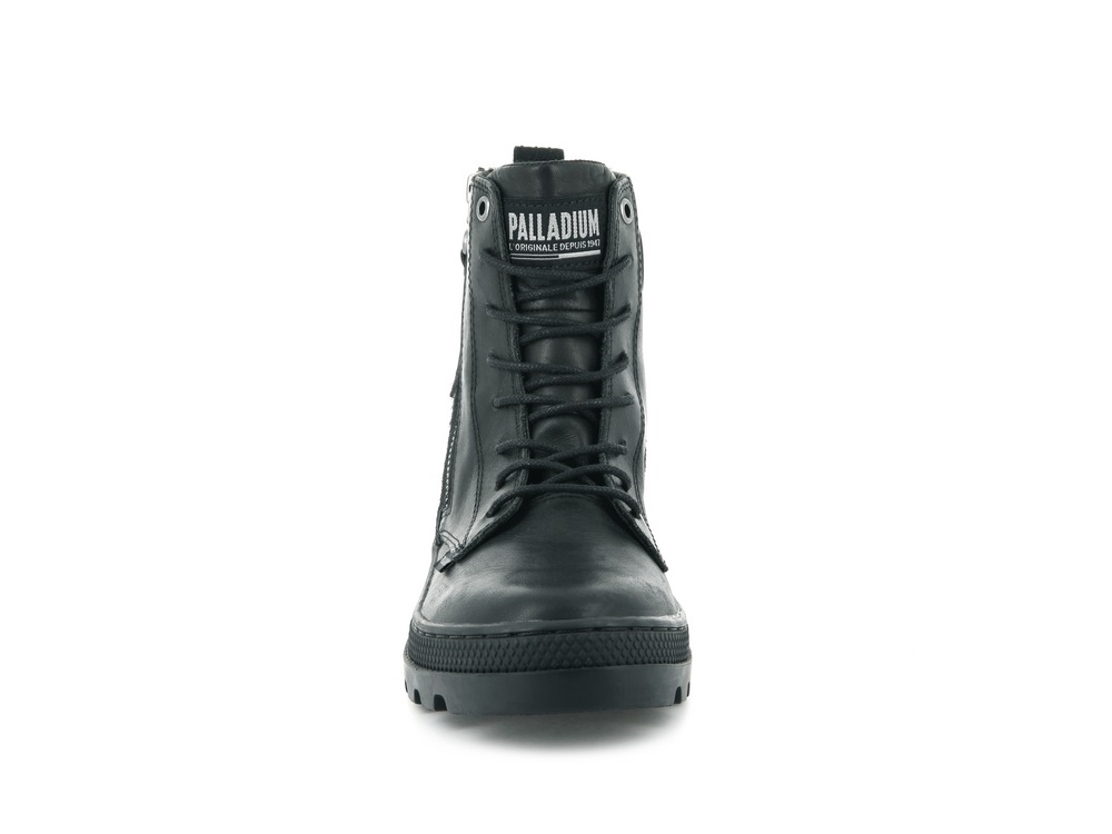 Palladium PALLABOSSE HI ZIP Women's Boots Black | Canada-5726