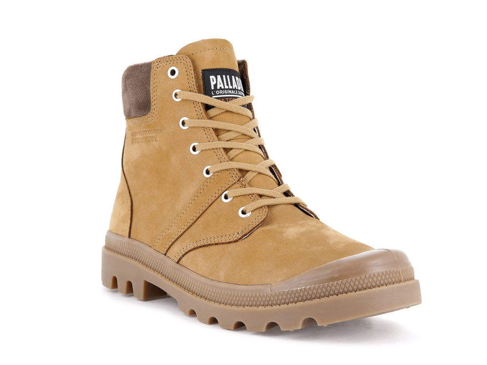Palladium PALLABROUSSE CUFF WATERPROOF + Women's Boots Apple Cinnamon | Canada-7184