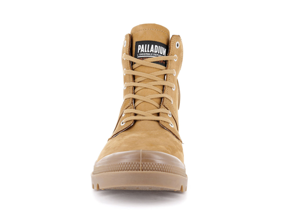 Palladium PALLABROUSSE CUFF WATERPROOF + Women's Boots Apple Cinnamon | Canada-7184