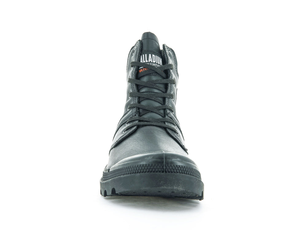 Palladium PALLABROUSSE CUFF WATERPROOF + Men's Boots Black | Canada-9051