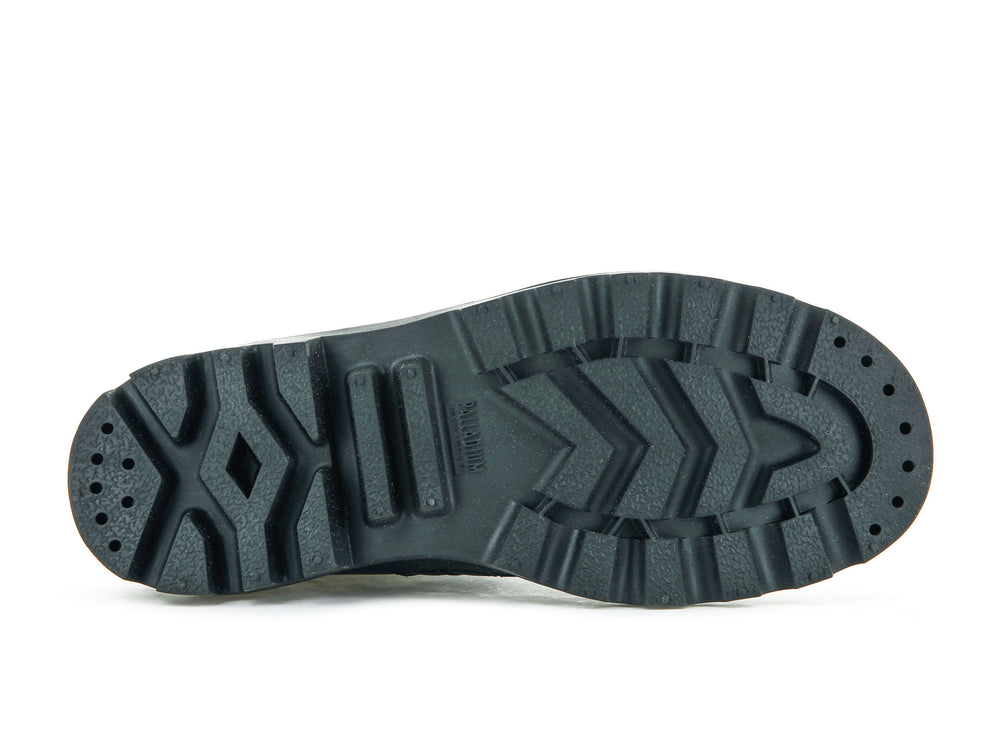 Palladium PALLABROUSSE CUFF WATERPROOF + Men's Boots Black | Canada-9051