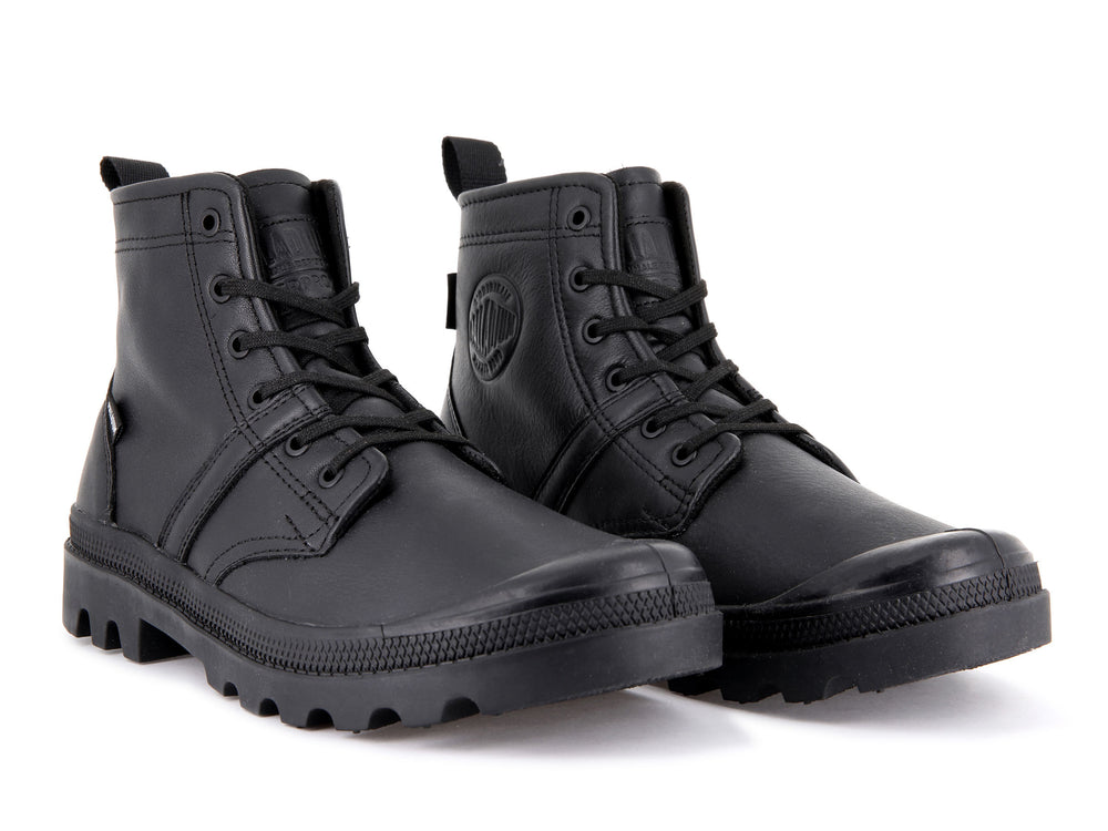 Palladium PALLABROUSSE HI WATERPROOF Women's Boots Black | Canada-2814