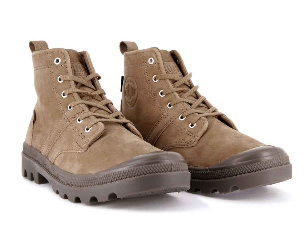 Palladium PALLABROUSSE HI WATERPROOF Women's Boots Mahogany | Canada-8534