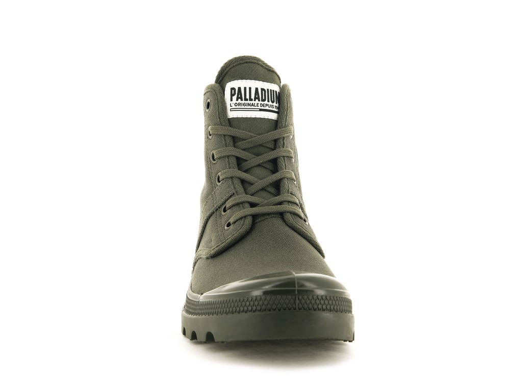 Palladium PALLABROUSSE Men's Boots Olive | Canada-9305
