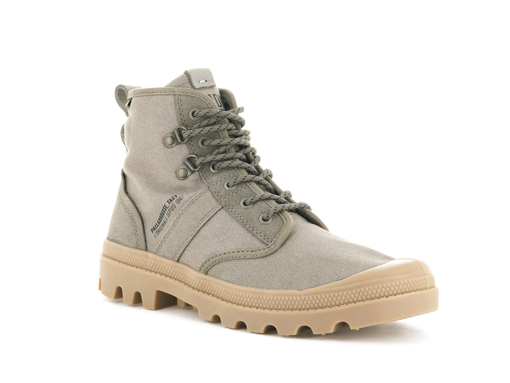 Palladium PALLABROUSSE TACTICAL Men's Boots Green | Canada-3186