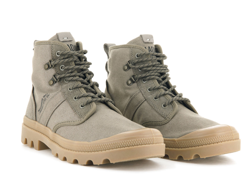 Palladium PALLABROUSSE TACTICAL Women's Boots Green | Canada-3895