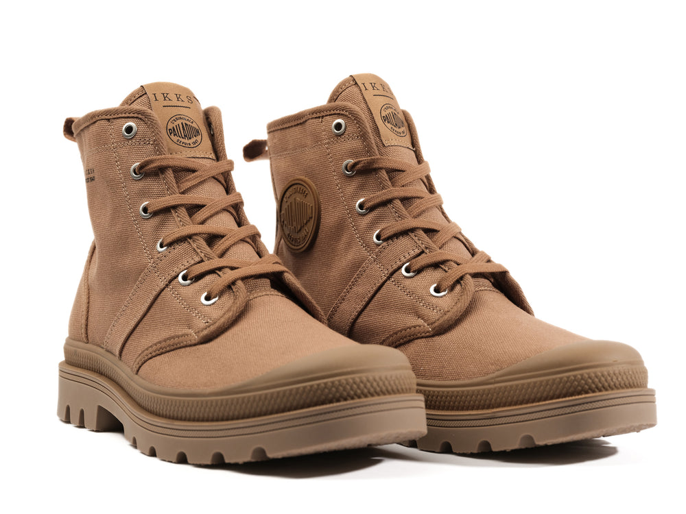 Palladium PALLABROUSSE X IKKS Men's Boots Mahogany | Canada-8071