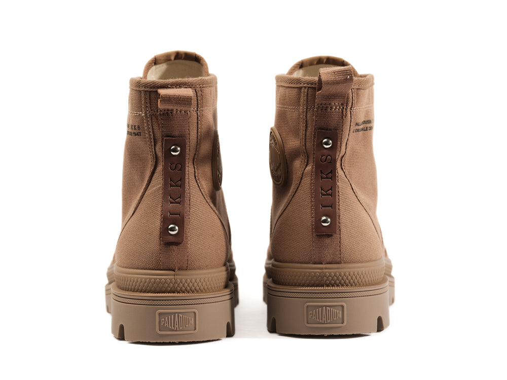Palladium PALLABROUSSE X IKKS Men's Boots Mahogany | Canada-8071