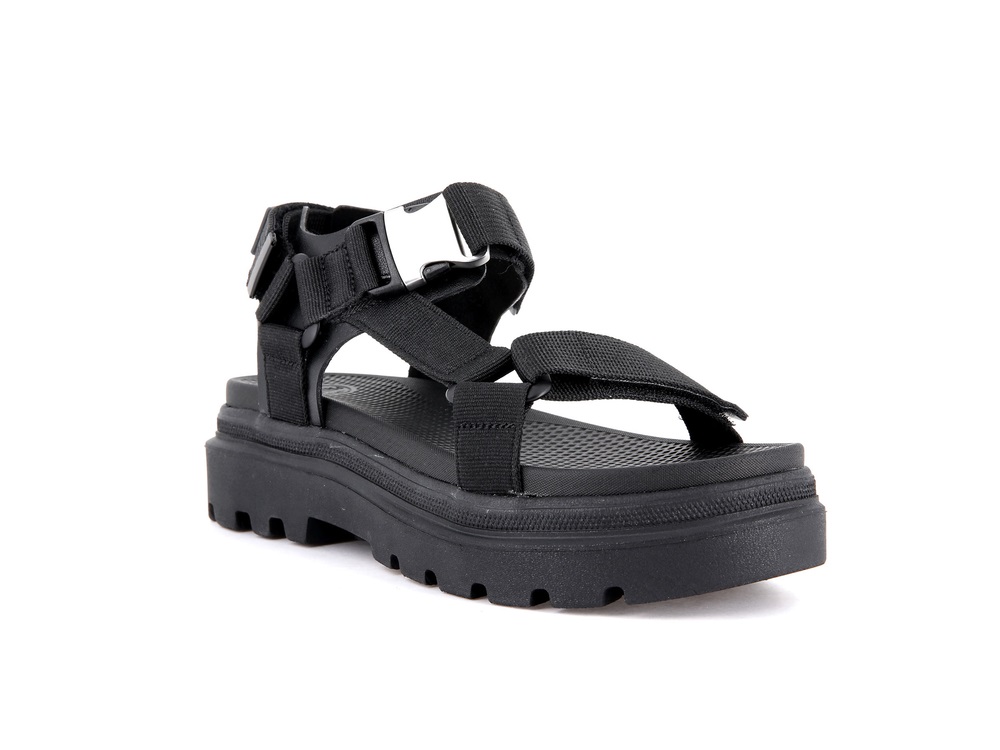 Palladium PALLACRUISE STRAP Women's Sandals Black | Canada-2689