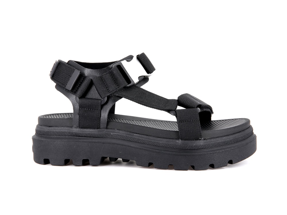 Palladium PALLACRUISE STRAP Women\'s Sandals Black | Canada-2689