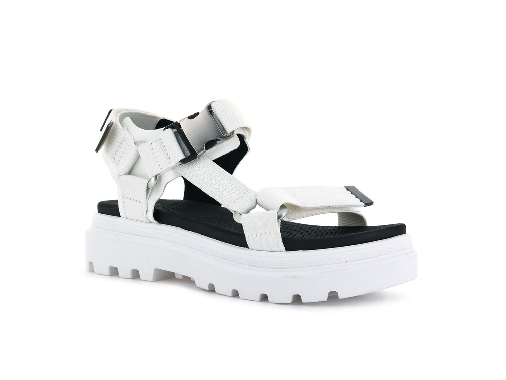 Palladium PALLACRUISE STRAP Women's Sandals White | Canada-6512