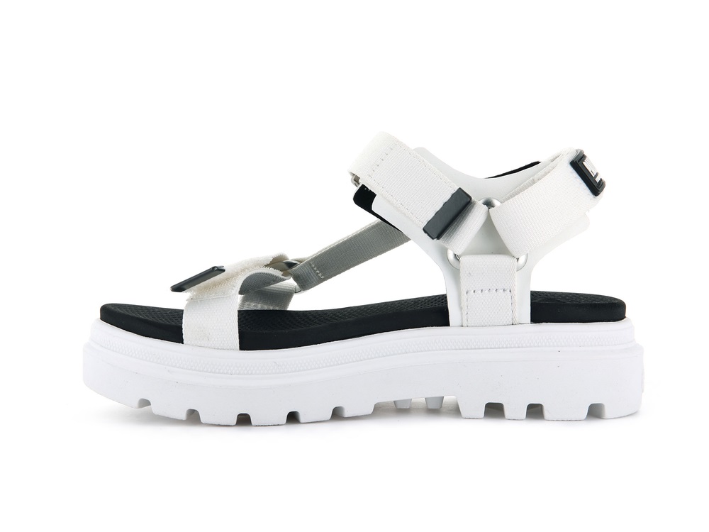 Palladium PALLACRUISE STRAP Women's Sandals White | Canada-6512