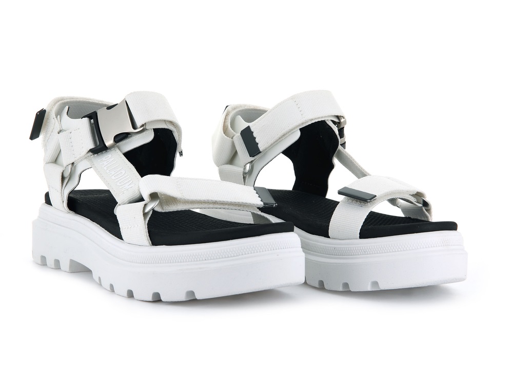 Palladium PALLACRUISE STRAP Women's Sandals White | Canada-6512