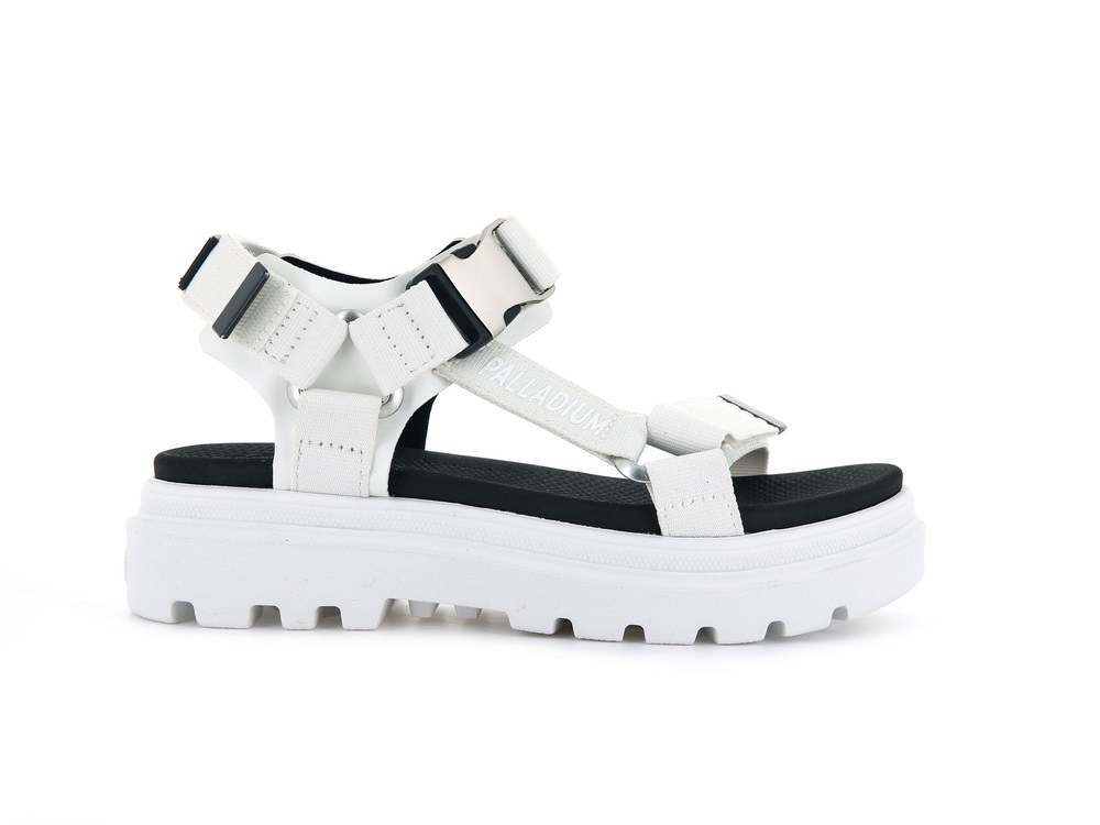 Palladium PALLACRUISE STRAP Women\'s Sandals White | Canada-6512