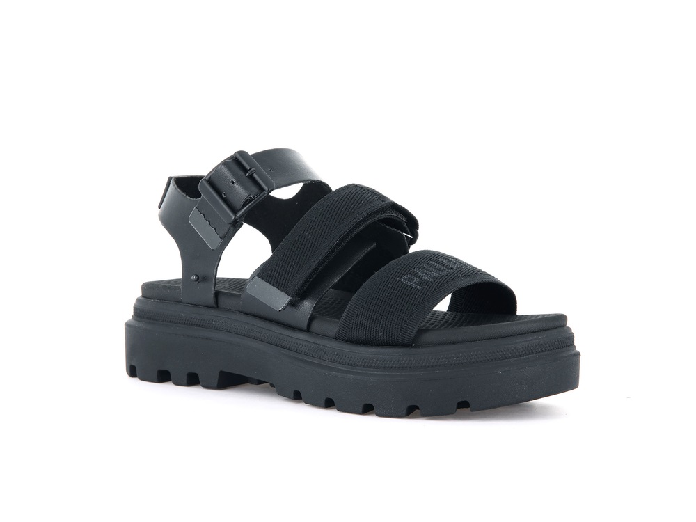 Palladium PALLACRUISE URBANITY Women's Sandals Black | Canada-4962