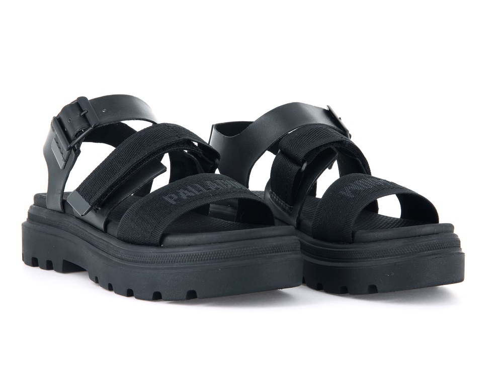 Palladium PALLACRUISE URBANITY Women's Sandals Black | Canada-4962