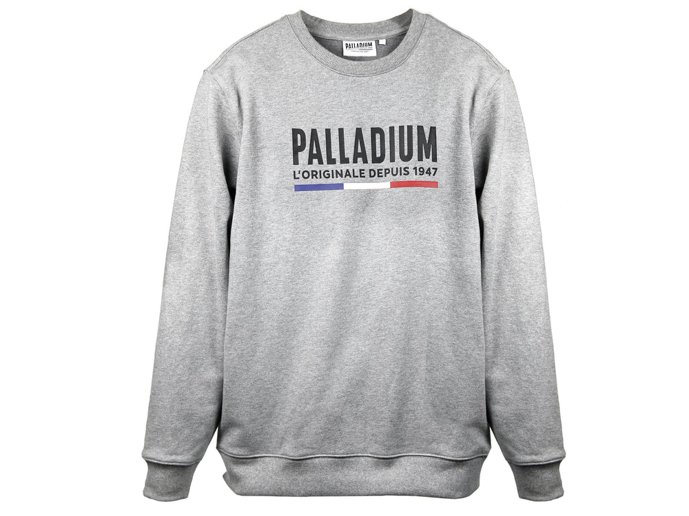 Palladium PALLADIUM CREW NECK2 Men\'s Sweatshirts Dark Grey | Canada-2846
