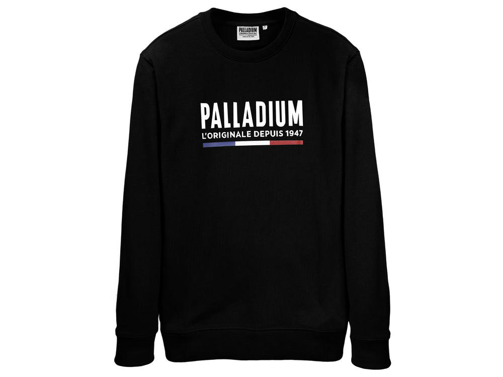 Palladium PALLADIUM CREW NECK2 Women\'s Sweatshirts Black | Canada-3760