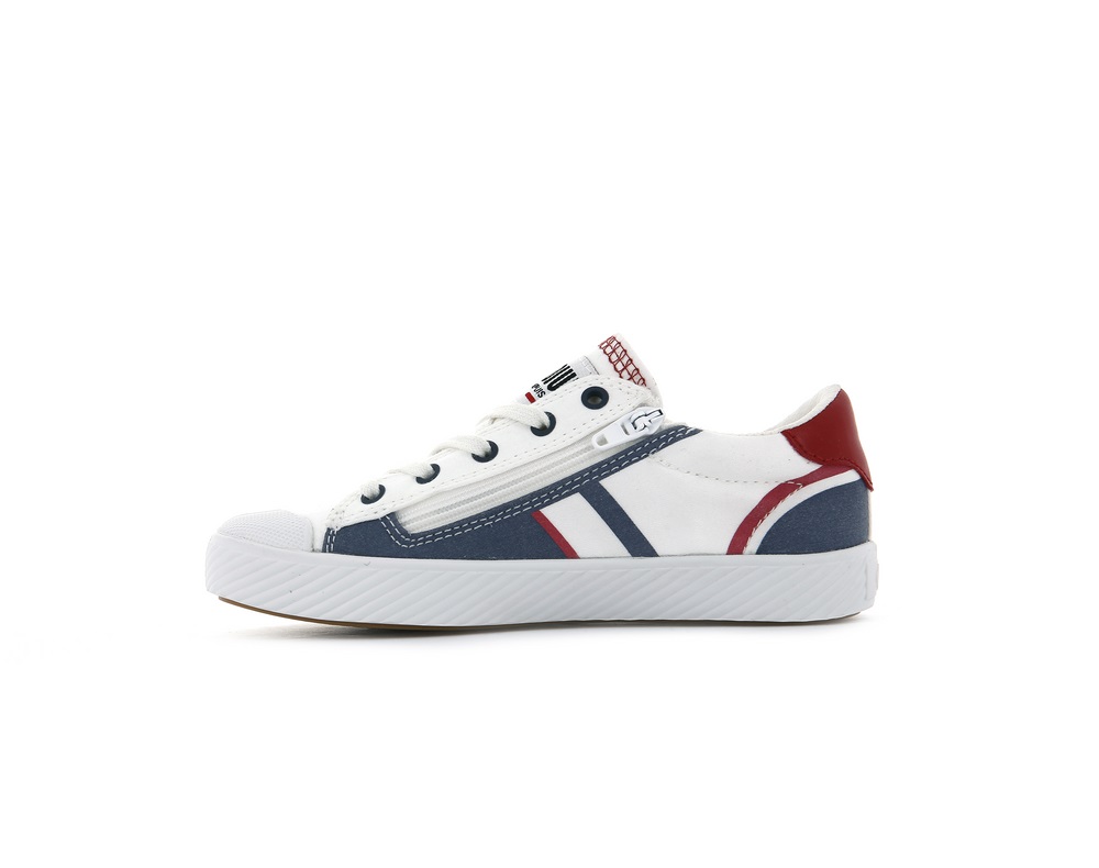 Palladium PALLAPHOENIX FRENCH Kids' Sneakers White | Canada-3051