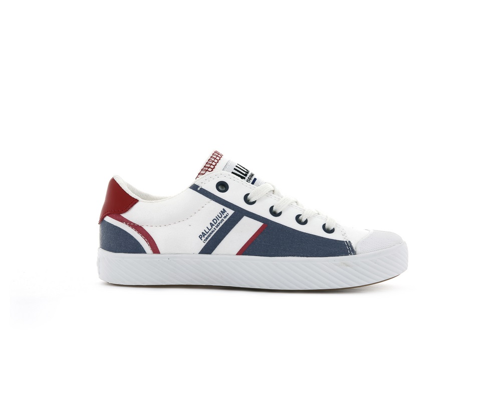 Palladium PALLAPHOENIX FRENCH Kids\' Sneakers White | Canada-3051