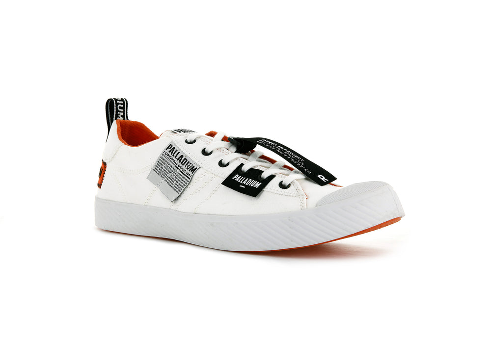 Palladium PALLAPHOENIX OVERLAB Women's Low Top Shoes White | Canada-9137
