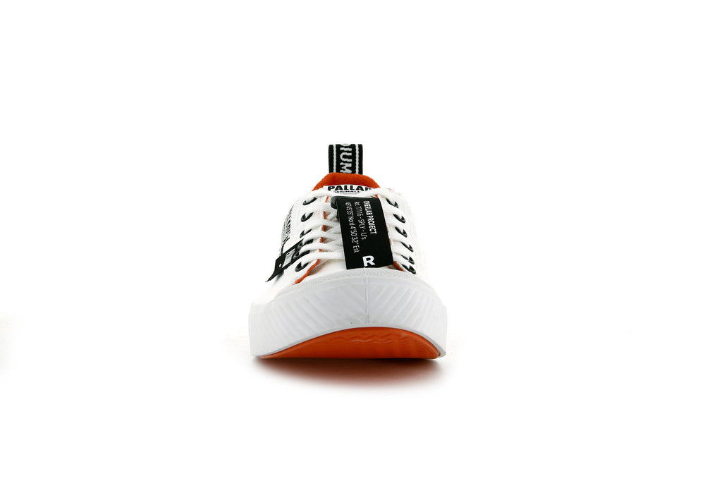 Palladium PALLAPHOENIX OVERLAB Women's Low Top Shoes White | Canada-9137