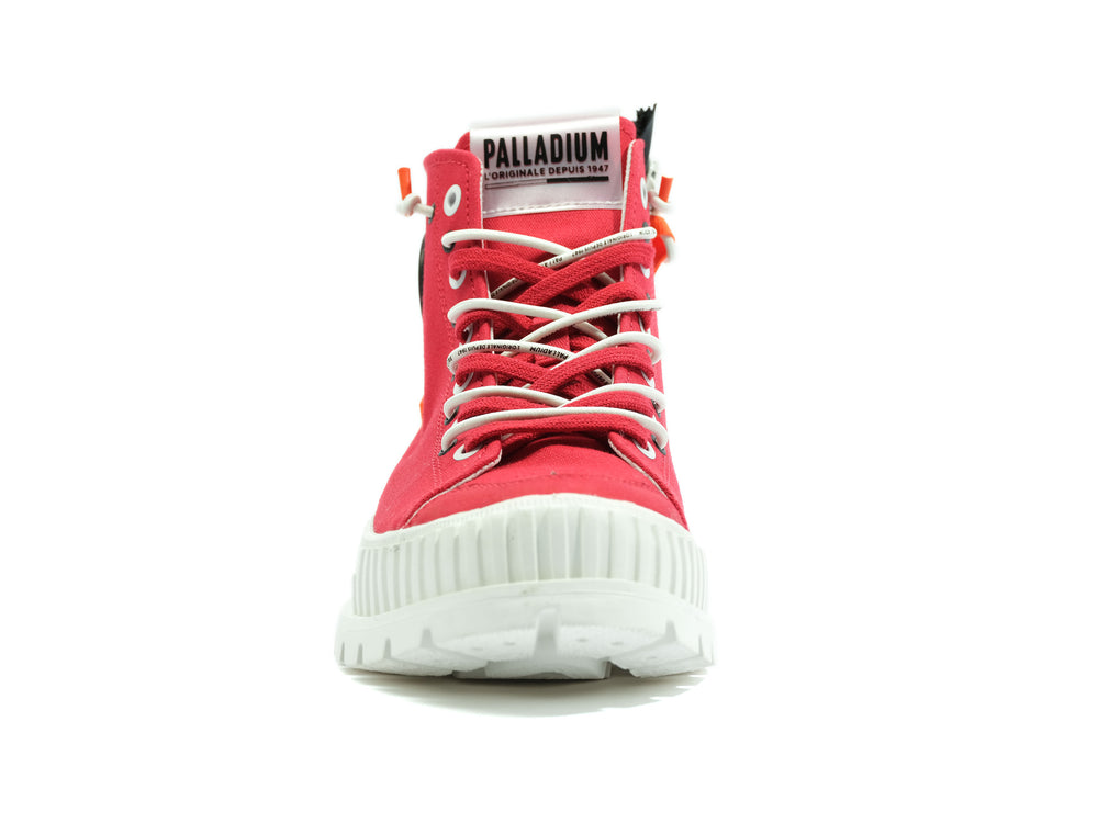 Palladium PALLASHOCK BACK ZIP Women's High Top Sneakers Salsa | Canada-8729