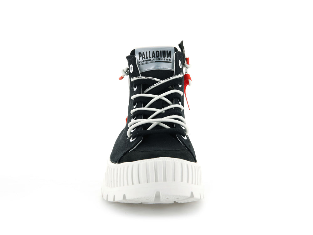Palladium PALLASHOCK BACK ZIP Women's Sneakers Black | Canada-9437
