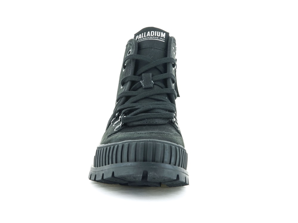 Palladium PALLASHOCK HIKER Women's High Top Sneakers Black | Canada-0176