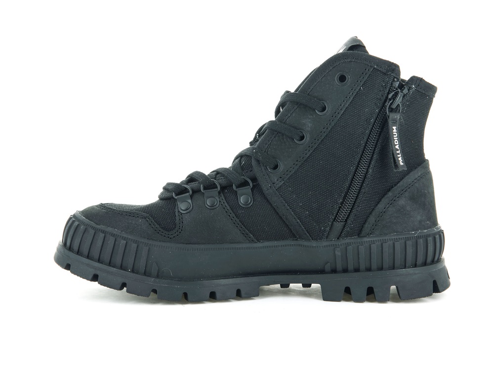 Palladium PALLASHOCK HIKER Women's High Top Sneakers Black | Canada-0176