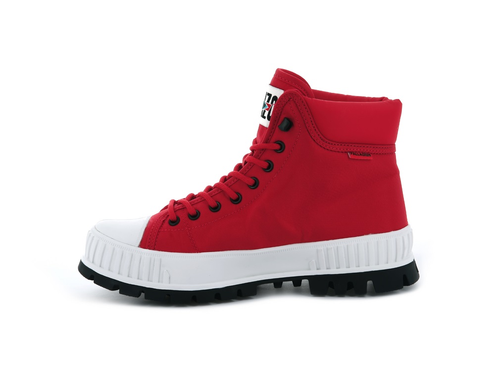 Palladium PALLASHOCK HI BY KENZO Women's High Top Sneakers Red | Canada-5289