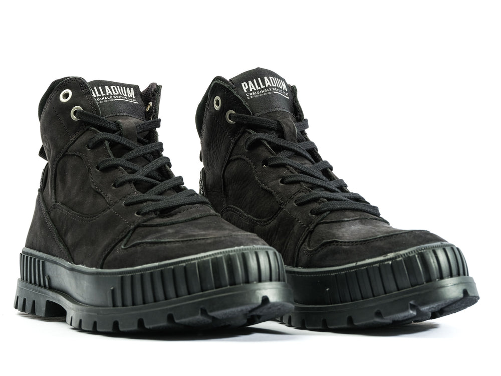 Palladium PALLASHOCK HI SNK Women's Sneakers Black | Canada-0423