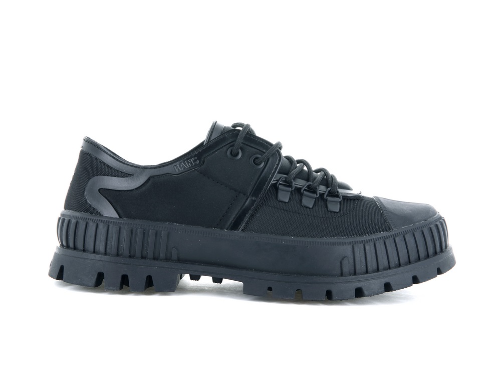 Palladium PALLASHOCK HKR RAINS Women\'s Sneakers Black | Canada-0732