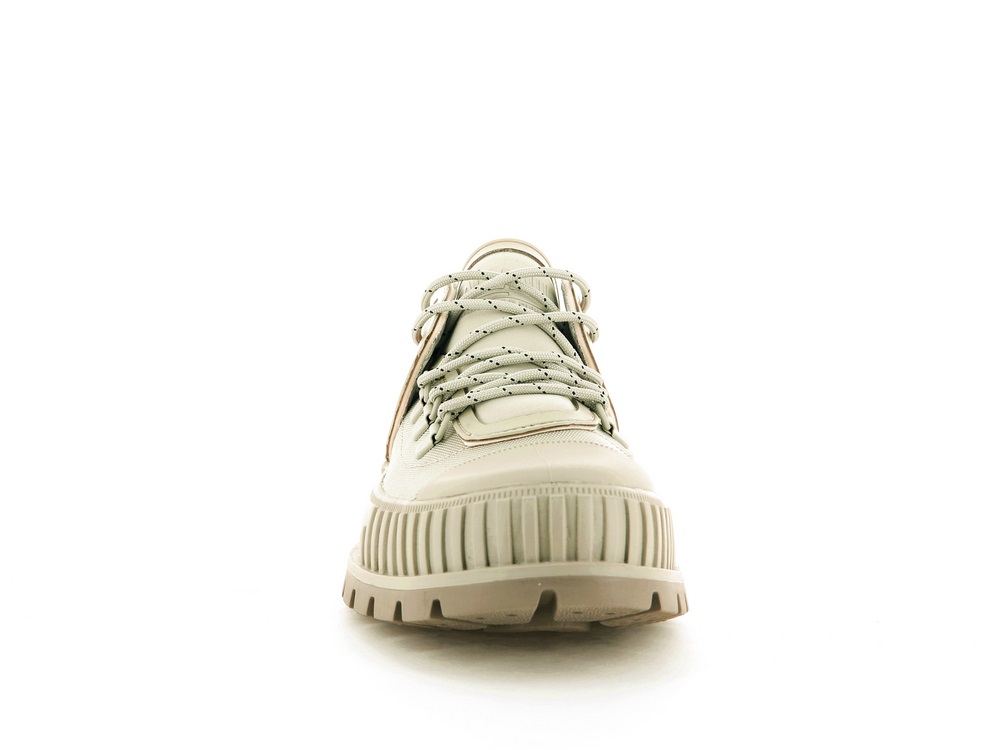 Palladium PALLASHOCK HKR RAINS Women's Sneakers Cement | Canada-1428