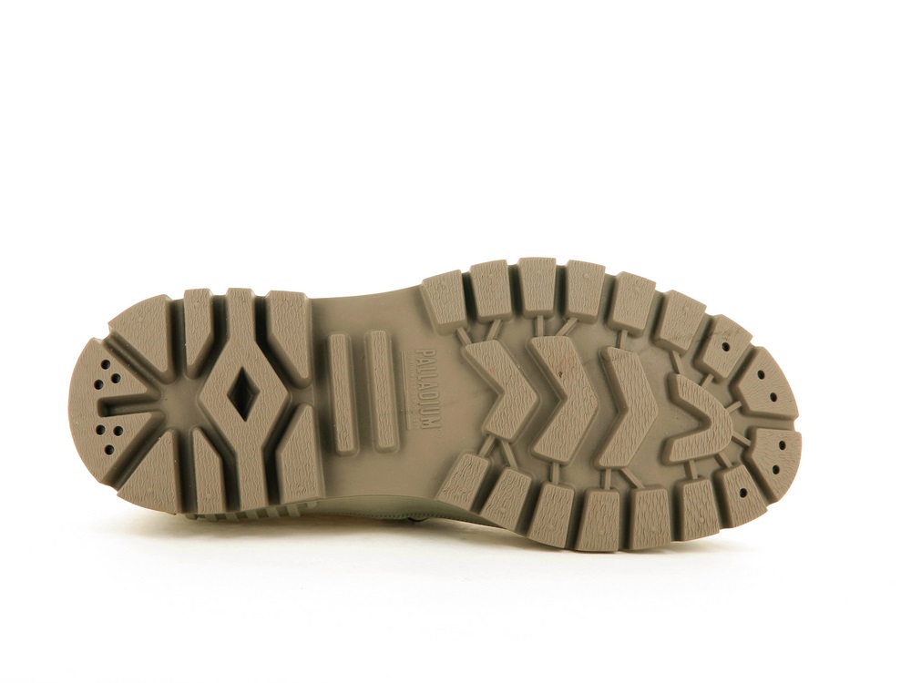 Palladium PALLASHOCK HKR RAINS Women's Sneakers Cement | Canada-1428