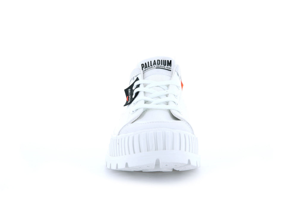 Palladium PALLASHOCK LOW MTP Women's High Top Sneakers White | Canada-2360