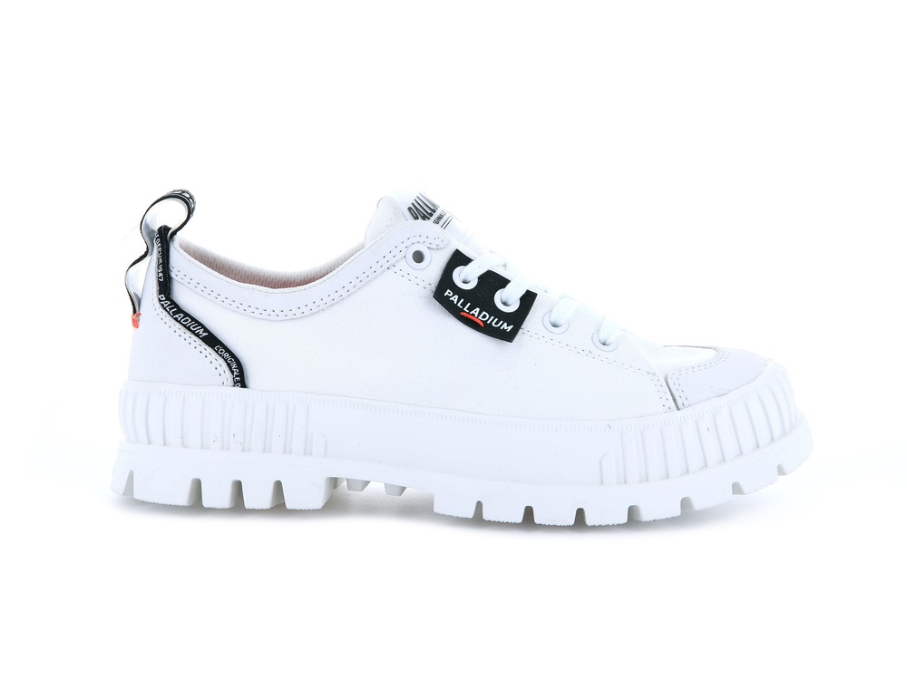 Palladium PALLASHOCK LOW MTP Women\'s High Top Sneakers White | Canada-2360