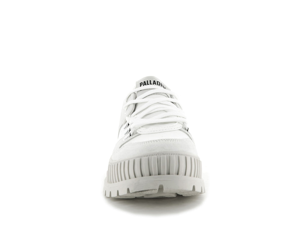Palladium PALLASHOCK LO HIKER Men's Low Top Shoes White | Canada-9542