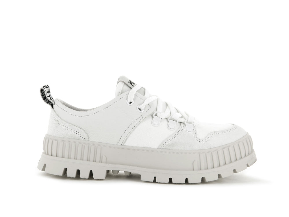 Palladium PALLASHOCK LO HIKER Men\'s Low Top Shoes White | Canada-9542