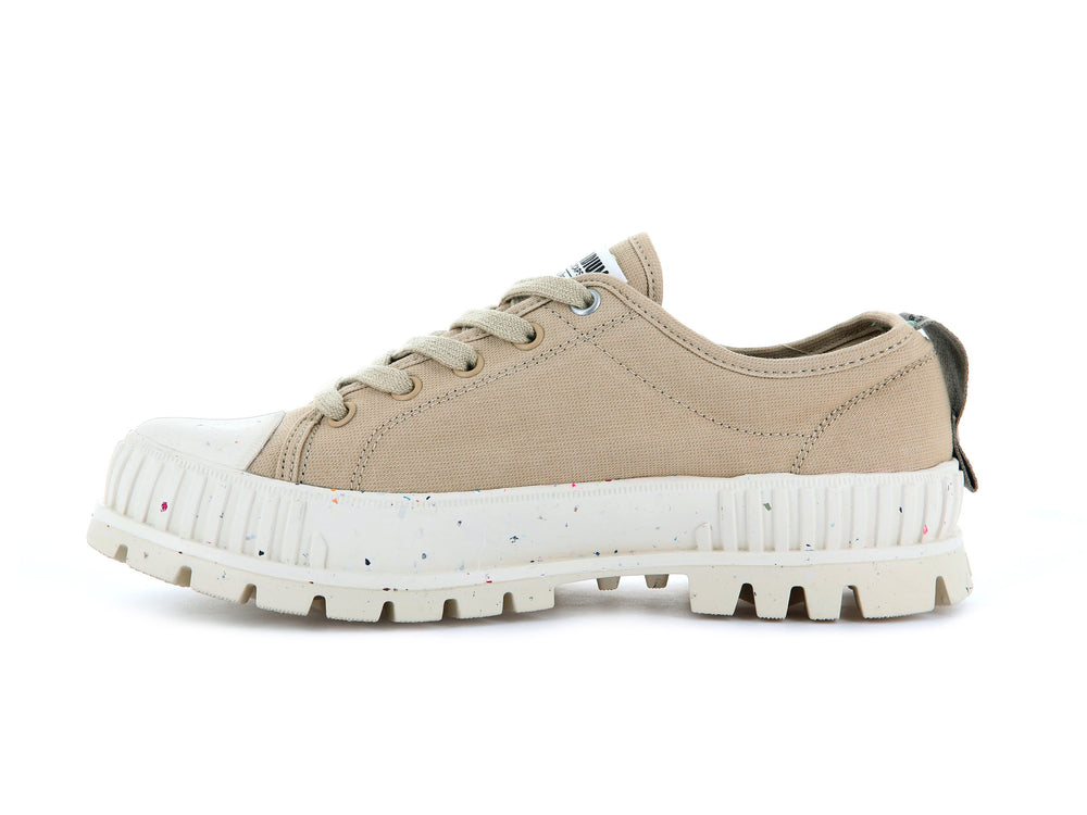 Palladium PALLASHOCK LO ORGANIC Men's Sneakers Desert | Canada-1827