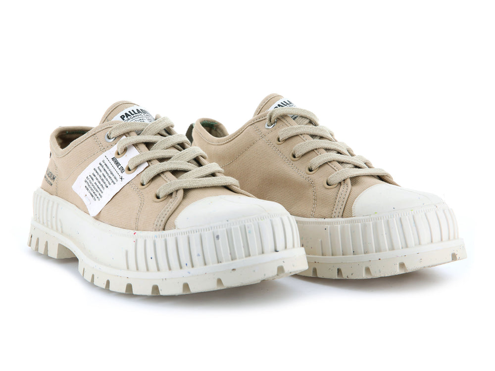 Palladium PALLASHOCK LO ORGANIC Men's Sneakers Desert | Canada-1827