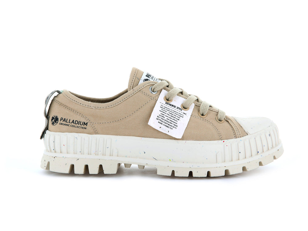 Palladium PALLASHOCK LO ORGANIC Men\'s Sneakers Desert | Canada-1827