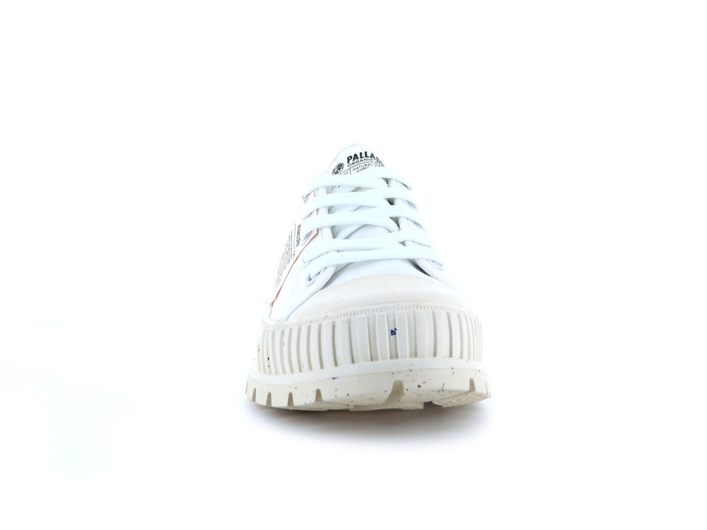 Palladium PALLASHOCK LO ORGANIC Men's Sneakers White | Canada-4253