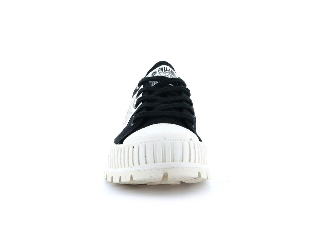 Palladium PALLASHOCK LO ORGANIC Men's Sneakers Black | Canada-7014