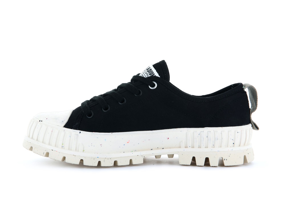 Palladium PALLASHOCK LO ORGANIC Men's Sneakers Black | Canada-7014