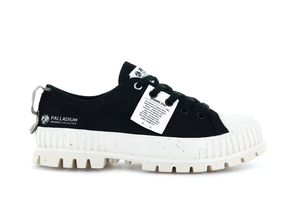 Palladium PALLASHOCK LO ORGANIC Men\'s Sneakers Black | Canada-7014